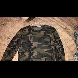 camo long sleeve tee